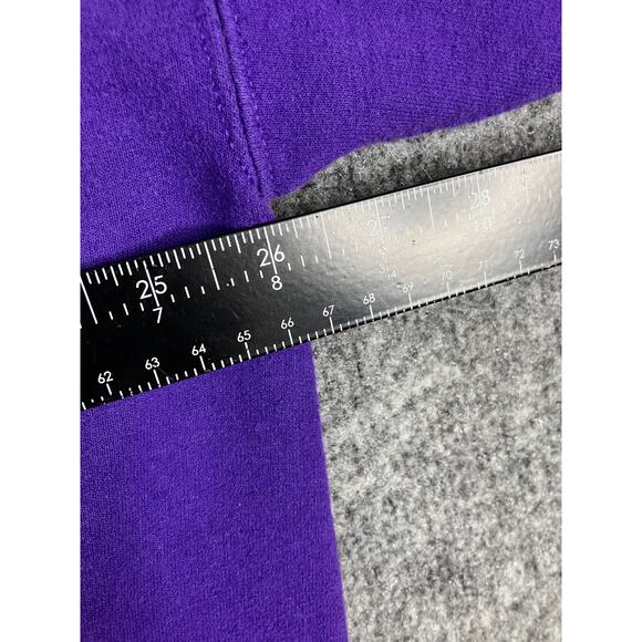 Gildan Sweatshirt Mens 2XL Purple Nebraska Logo Crewneck Pullover Vintage - Picture 6 of 9